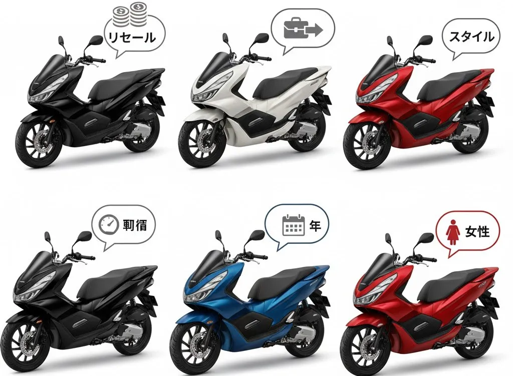 PCXの人気カラーイメージ