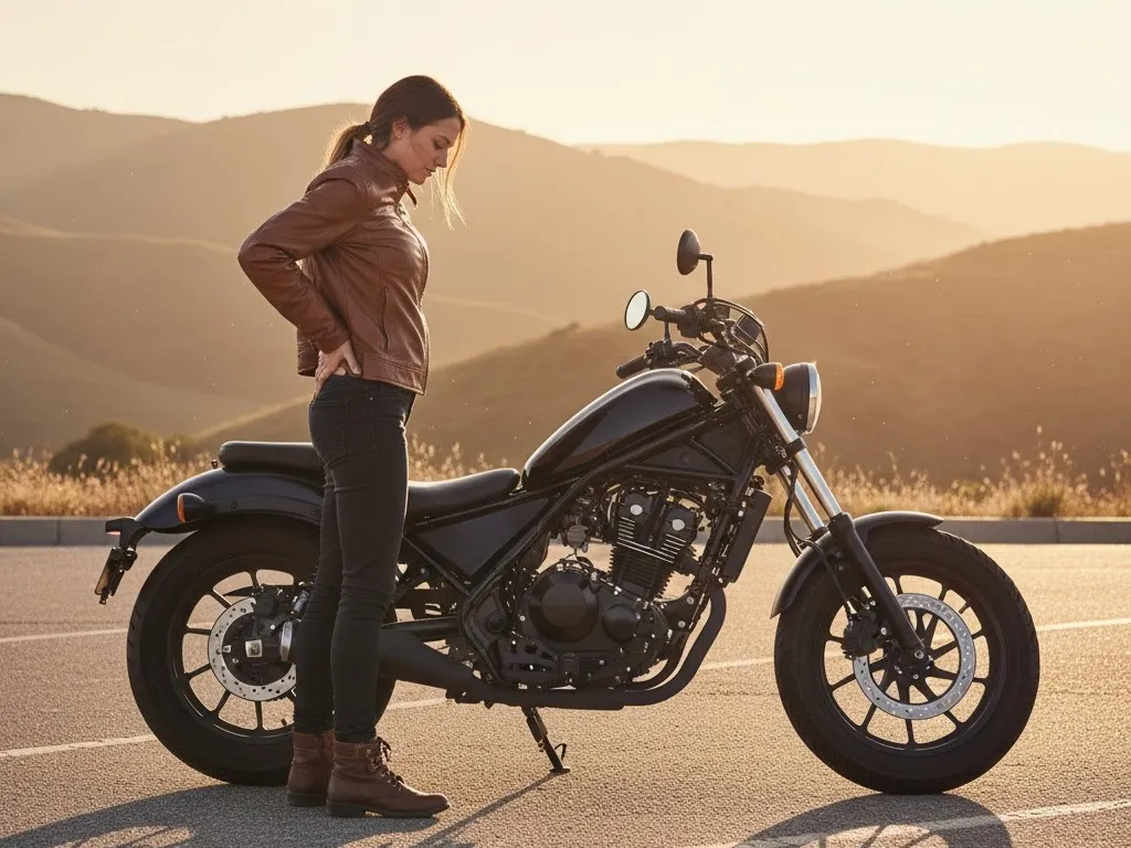 レブル250 女性の不安イメージ